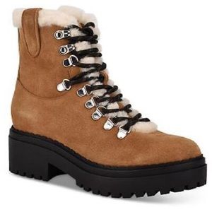 BNIB Marc Fisher Nalina ankle boot in natural multi suede